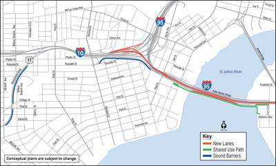 Map of Shared Use Path