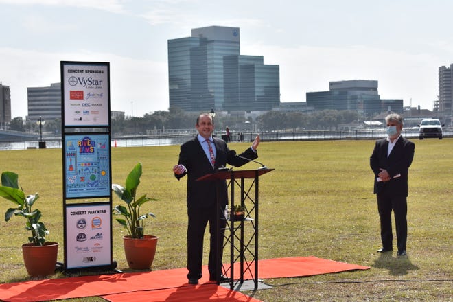 Photo of Jake Gordon, DVI CEO, at Press Conference Announcing Concert Series