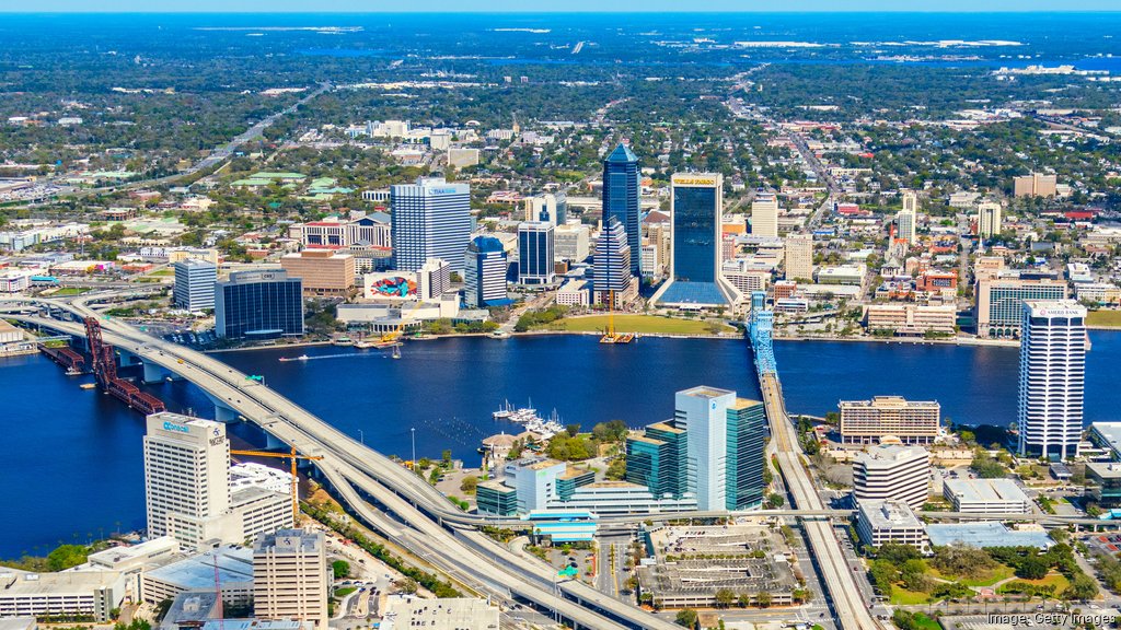 Aerial Image of Downtown Jacksonville skyline