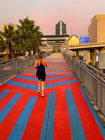 Photo of Runner on the Northbank Riverwalk